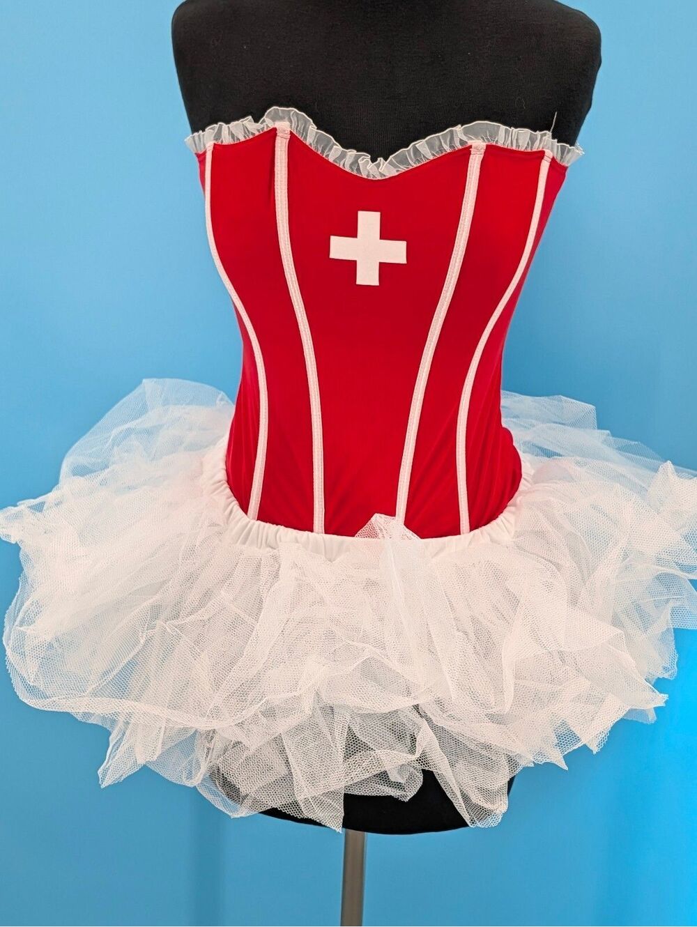 Dreamgirl Nurse Corset & Tutu Skirt NWT Size Medium